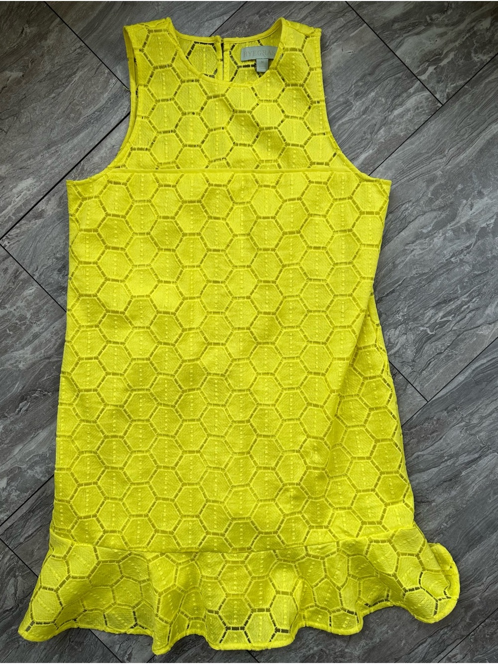 Ryegrass Yellow Shift Dress M